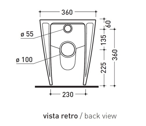 Immagine di Flaminia LINK PLUS vaso back to wall con sistema goclean®, scarico S/P, senza sedile, colore bianco finitura lucido LK117RG