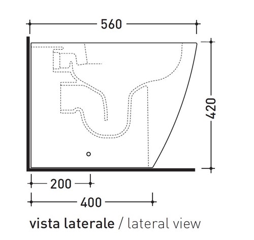 Immagine di Flaminia LINK PLUS vaso back to wall con sistema goclean®, scarico S/P, senza sedile, colore bianco finitura lucido LK117RG