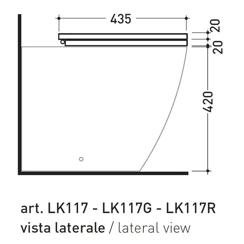 Immagine di Flaminia LINK coprivaso in legno e poliestere, colore bianco finitura lucido 5051CW01