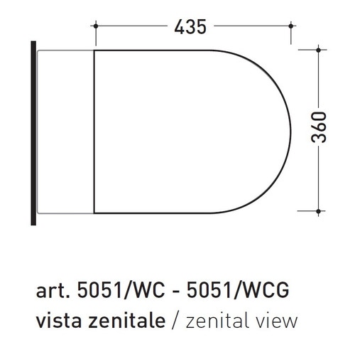 Immagine di Flaminia LINK coprivaso in legno e poliestere, colore bianco finitura lucido 5051CW01