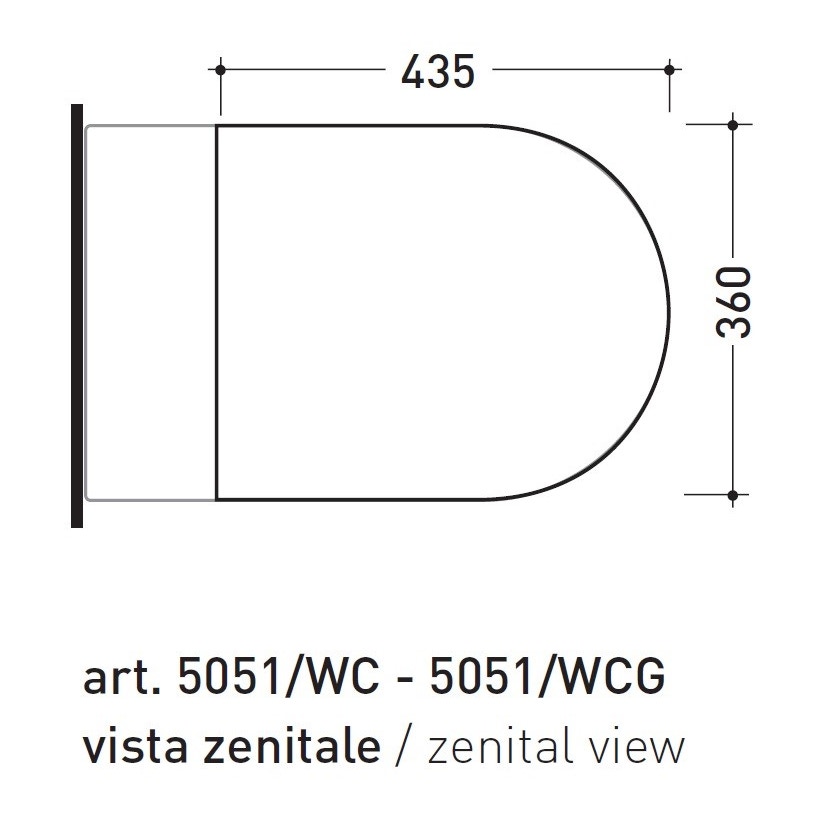 Immagine di Flaminia LINK coprivaso in legno e poliestere, colore bianco finitura lucido 5051CW01