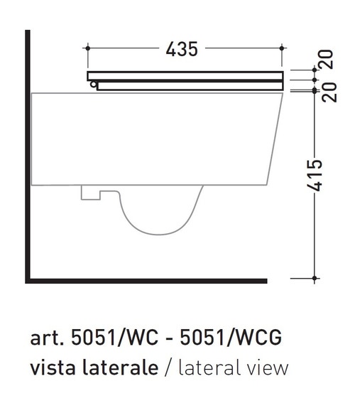 Immagine di Flaminia LINK coprivaso in legno e poliestere, colore bianco finitura lucido 5051CW01