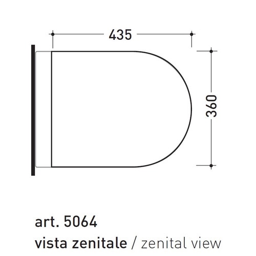 Immagine di Flaminia LINK coprivaso in legno e poliestere, colore bianco finitura lucido 5051CW01