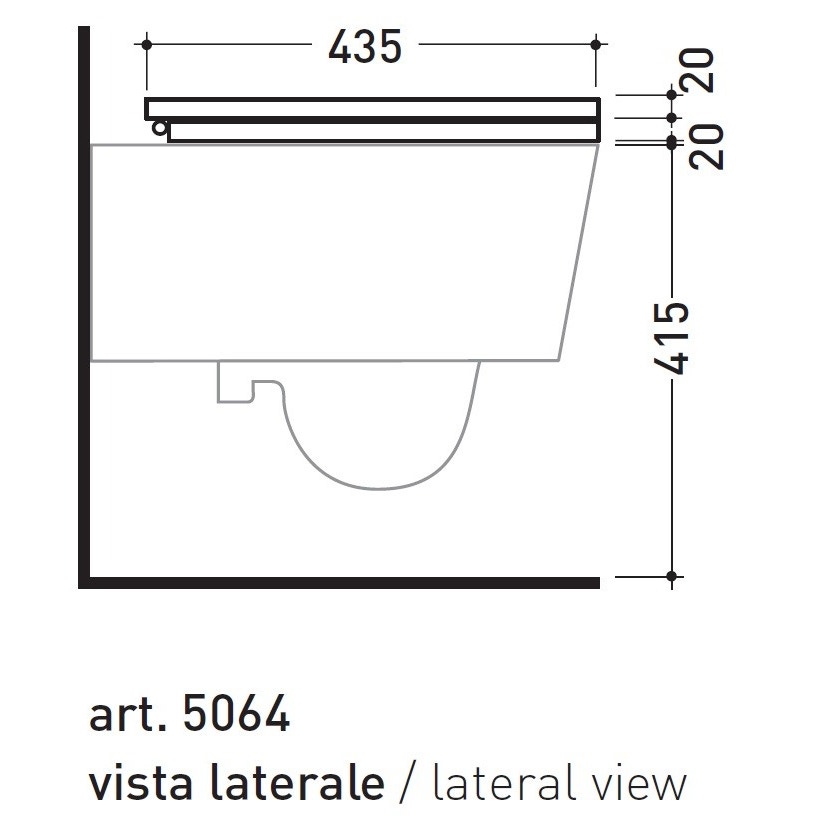 Immagine di Flaminia LINK coprivaso in legno e poliestere, colore bianco finitura lucido 5051CW01