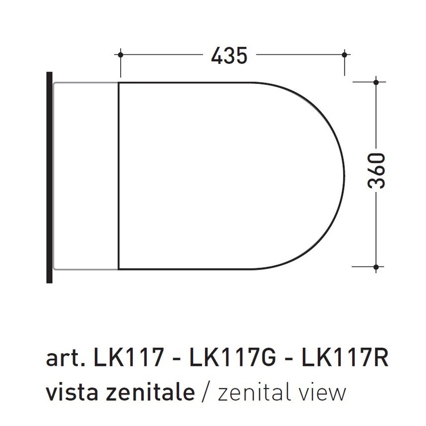Immagine di Flaminia LINK coprivaso in legno e poliestere, colore bianco finitura lucido 5051CW01