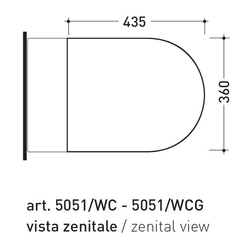 Immagine di Flaminia LINK coprivaso avvolgente in termoindurente a discesa rallentata, bianco 5051CW03
