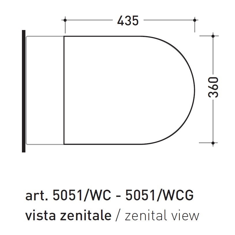 Immagine di Flaminia LINK coprivaso avvolgente in termoindurente a discesa rallentata, bianco 5051CW03