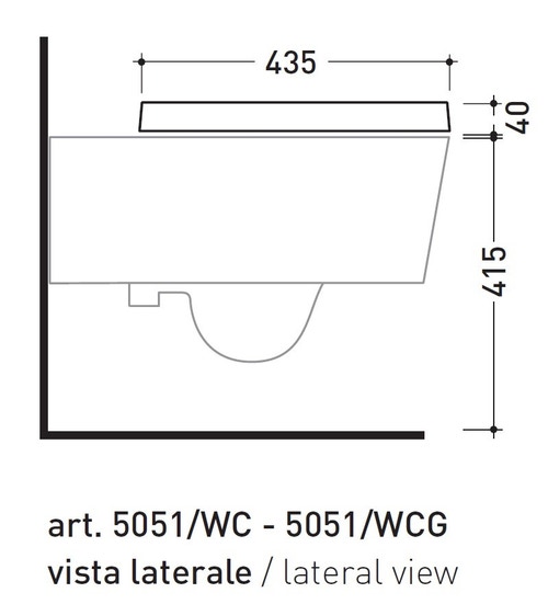 Immagine di Flaminia LINK coprivaso avvolgente in termoindurente a discesa rallentata, bianco 5051CW03