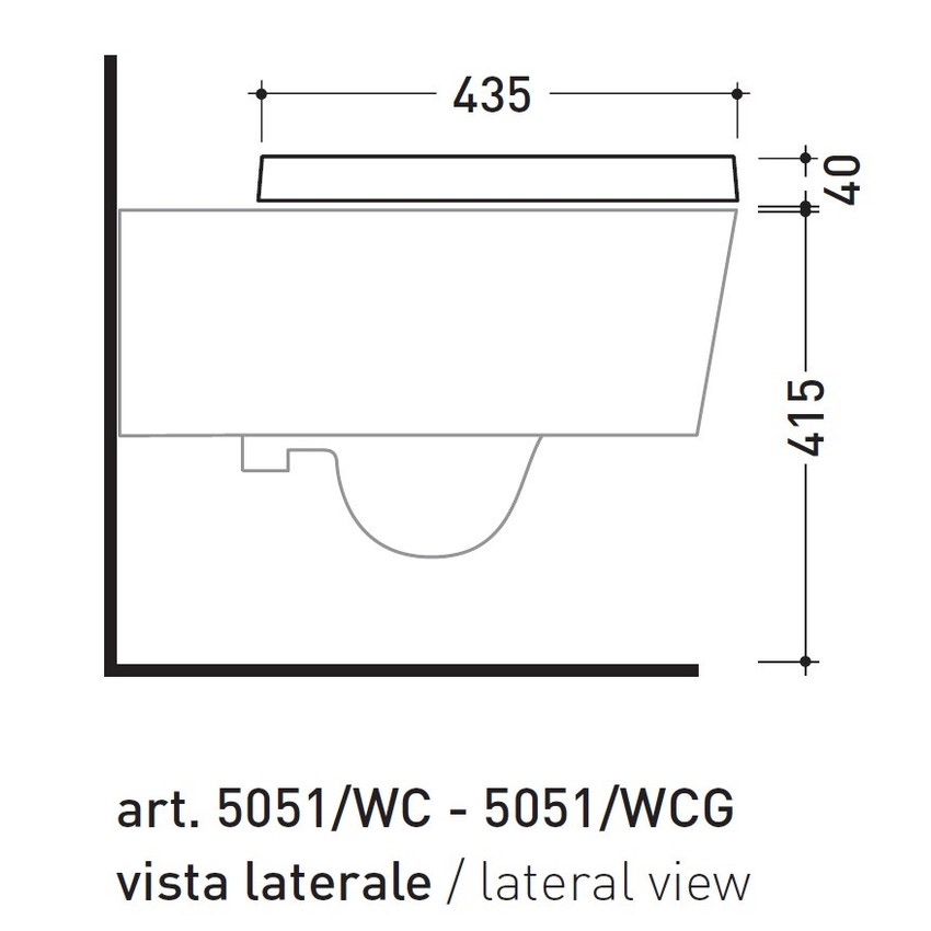 Immagine di Flaminia LINK coprivaso avvolgente in termoindurente a discesa rallentata, bianco 5051CW03