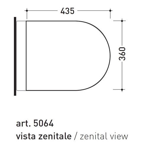 Immagine di Flaminia LINK coprivaso avvolgente in termoindurente a discesa rallentata, bianco 5051CW03