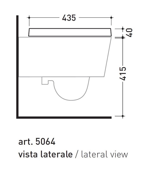 Immagine di Flaminia LINK coprivaso avvolgente in termoindurente a discesa rallentata, bianco 5051CW03