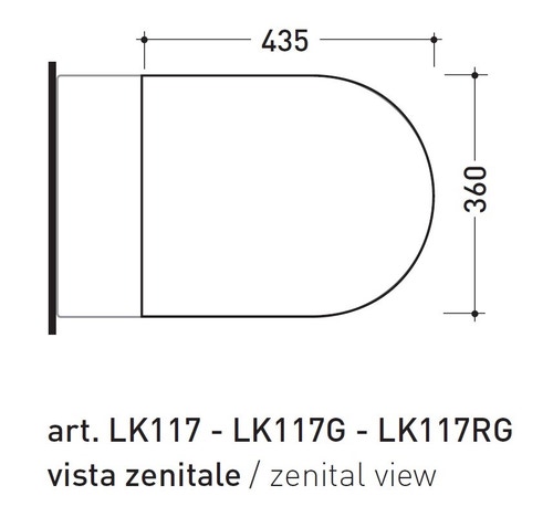 Immagine di Flaminia LINK coprivaso avvolgente in termoindurente a discesa rallentata, bianco 5051CW03
