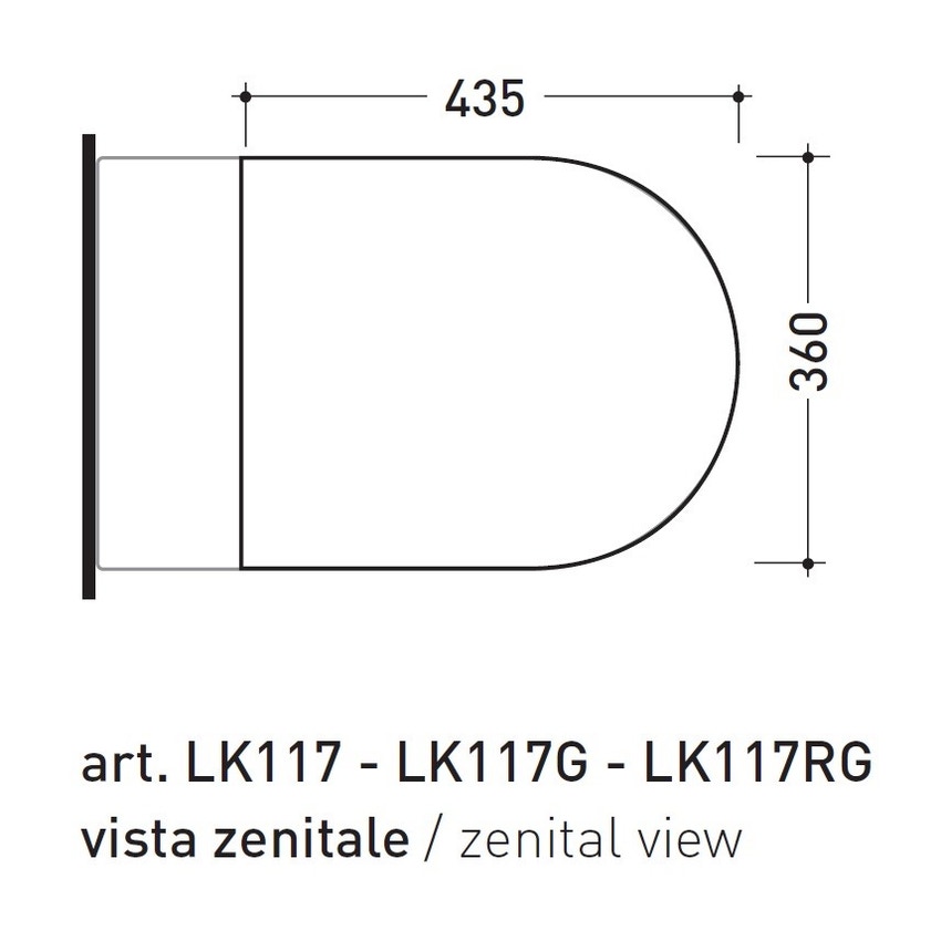 Immagine di Flaminia LINK coprivaso avvolgente in termoindurente a discesa rallentata, bianco 5051CW03