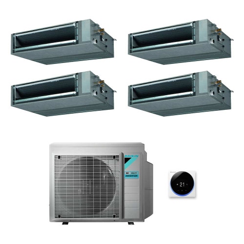 Immagine di Daikin FBA-A9 Canalizzabile media prevalenza R32 Climatizzatore quadri split inverter | unità esterna 7.8 kW unità interne 12000+12000+12000+18000 BTU 5MXM90N+3xFBA35A9+FBA50A9