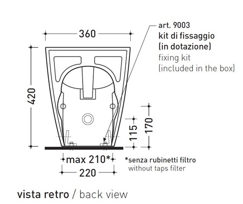 Immagine di Flaminia LINK set sanitari back to wall, vaso con scarico S/P, sistema goclean® e coprivaso avvolgente con discesa rallentata, bidet monoforo con troppopieno, colore bianco finitura lucido LK117G+LK217+LKCW07
