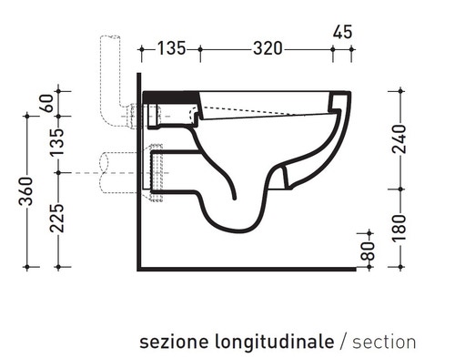 Immagine di Flaminia QUICK set sanitari sospesi, vaso e coprivaso avvolgente con discesa rallentata, bidet monoforo con troppopieno, colore bianco finitura lucido QK118+QK218+QKCW07