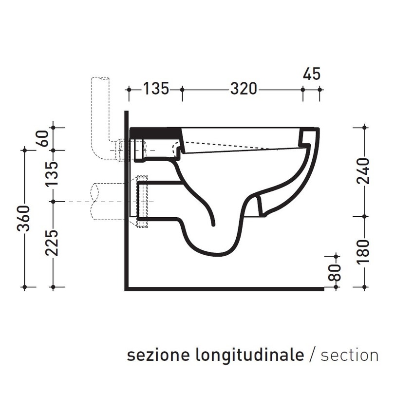 Immagine di Flaminia QUICK set sanitari sospesi, vaso e coprivaso avvolgente con discesa rallentata, bidet monoforo con troppopieno, colore bianco finitura lucido QK118+QK218+QKCW07