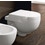 Immagine di Flaminia QUICK set sanitari sospesi, vaso e coprivaso avvolgente con discesa rallentata, bidet monoforo con troppopieno, colore bianco finitura lucido QK118+QK218+QKCW07