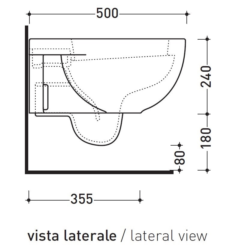 Immagine di Flaminia QUICK set sanitari sospesi, vaso e coprivaso avvolgente con discesa rallentata, bidet monoforo con troppopieno, colore bianco finitura lucido QK118+QK218+QKCW07