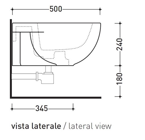 Immagine di Flaminia QUICK set sanitari sospesi, vaso e coprivaso avvolgente con discesa rallentata, bidet monoforo con troppopieno, colore bianco finitura lucido QK118+QK218+QKCW07