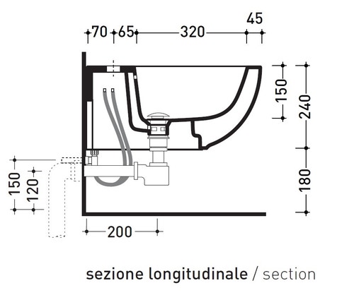 Immagine di Flaminia QUICK set sanitari sospesi, vaso e coprivaso avvolgente con discesa rallentata, bidet monoforo con troppopieno, colore bianco finitura lucido QK118+QK218+QKCW07