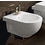 Immagine di Flaminia QUICK set sanitari sospesi, vaso e coprivaso avvolgente con discesa rallentata, bidet monoforo con troppopieno, colore bianco finitura lucido QK118+QK218+QKCW07