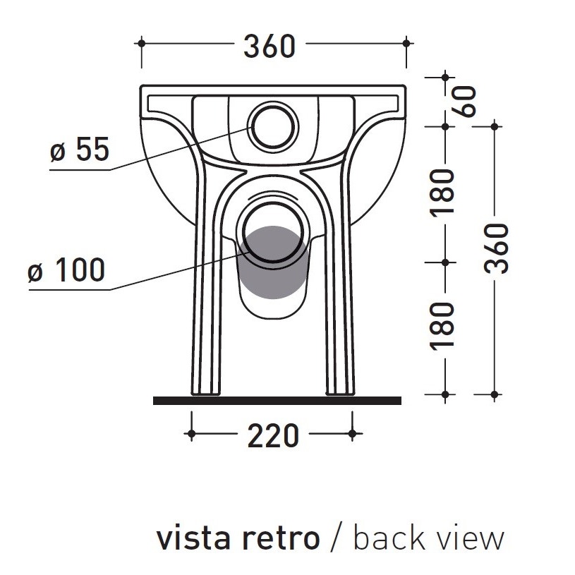 Immagine di Flaminia QUICK vaso back to wall con scarico S/P, con sistema goclean®, colore bianco finitura lucido QK117G