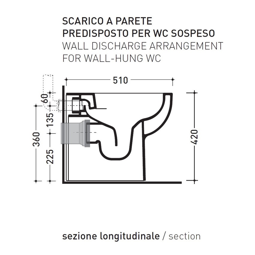 Immagine di Flaminia QUICK PLUS vaso back to wall con sistema goclean®, colore bianco finitura lucido QK117RG