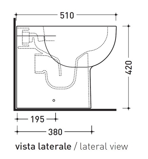 Immagine di Flaminia QUICK PLUS vaso back to wall con sistema goclean®, colore bianco finitura lucido QK117RG