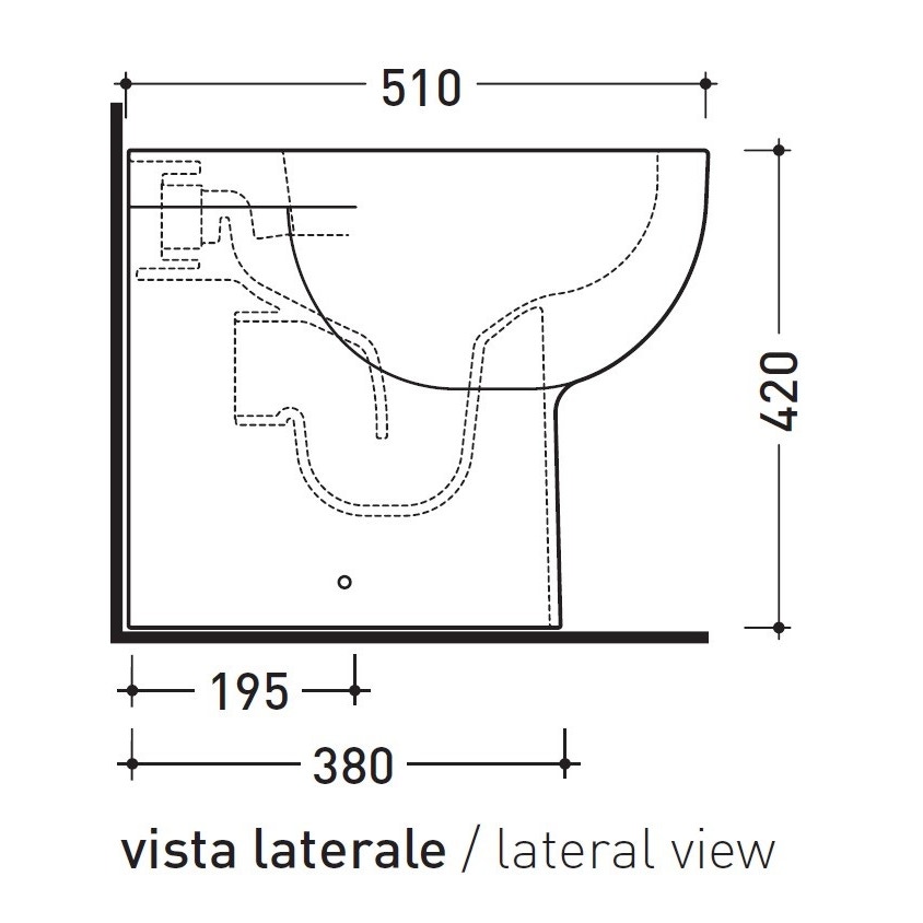 Immagine di Flaminia QUICK PLUS vaso back to wall con sistema goclean®, colore bianco finitura lucido QK117RG
