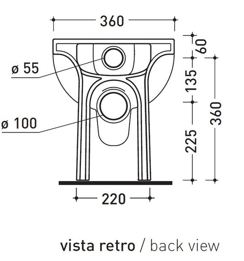 Immagine di Flaminia QUICK PLUS vaso back to wall con sistema goclean®, colore bianco finitura lucido QK117RG