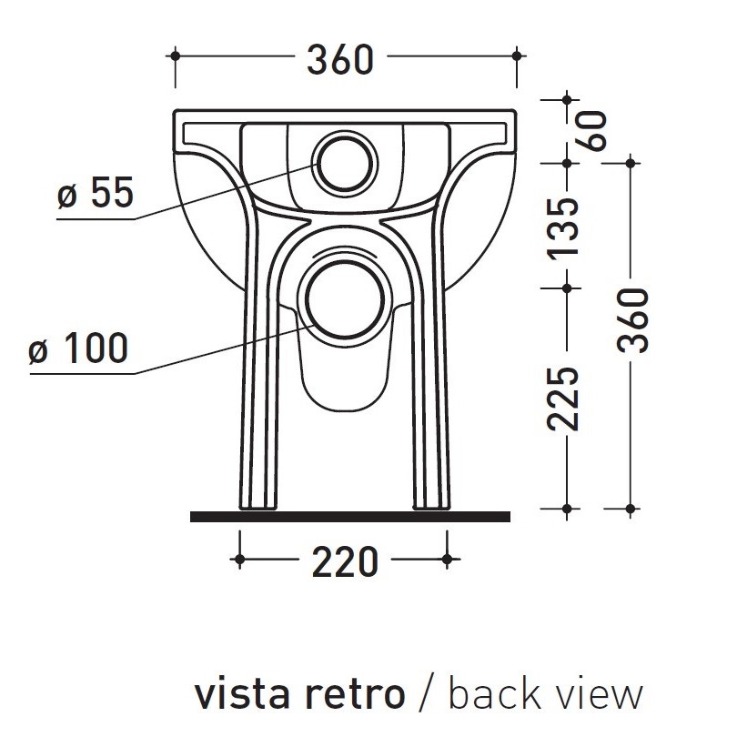Immagine di Flaminia QUICK PLUS vaso back to wall con sistema goclean®, colore bianco finitura lucido QK117RG