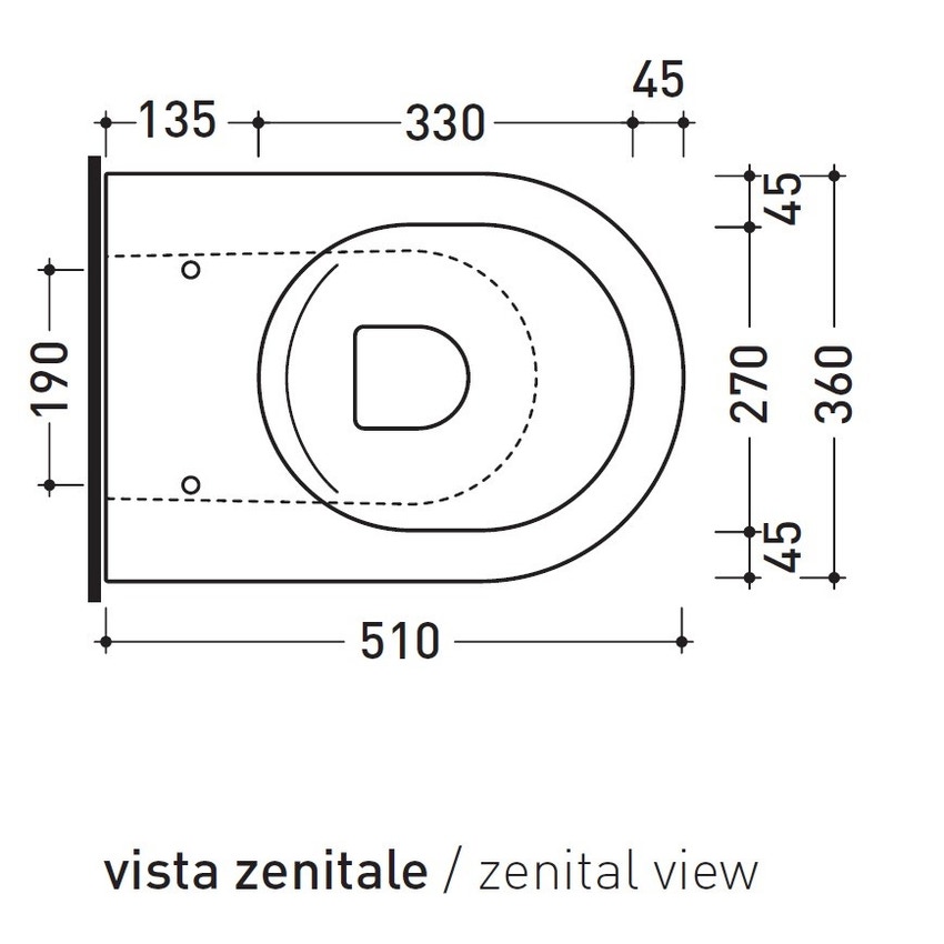 Immagine di Flaminia QUICK PLUS vaso back to wall con sistema goclean®, colore bianco finitura lucido QK117RG