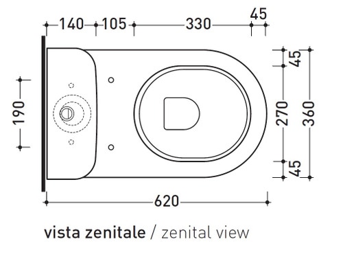 Immagine di Flaminia QUICK set sanitari monoblocco, vaso con scarico S/P, cassetta di scarico e batteria di scarico doppio flusso, coprivaso avvolgente con discesa rallentata, bidet monoforo con troppopieno, colore bianco finitura lucido QK116+QK217+QK39+QKCW07