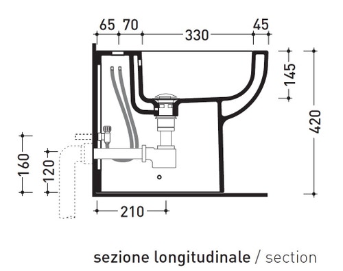 Immagine di Flaminia QUICK set sanitari monoblocco, vaso con scarico S/P, cassetta di scarico e batteria di scarico doppio flusso, coprivaso avvolgente con discesa rallentata, bidet monoforo con troppopieno, colore bianco finitura lucido QK116+QK217+QK39+QKCW07