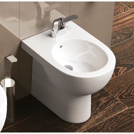 Immagine di Flaminia QUICK bidet back to wall, monoforo, con troppopieno, colore bianco finitura lucido QK217