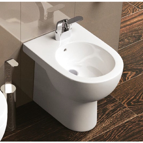Immagine di Flaminia QUICK bidet back to wall, monoforo, con troppopieno, colore bianco finitura lucido QK217