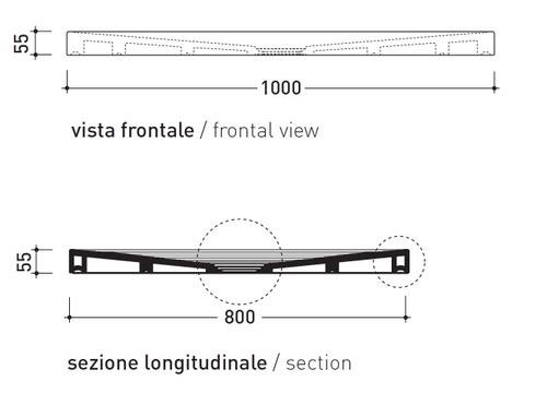 Immagine di Flaminia WATER DROP piatto doccia rettangolare L.100 P.80 cm, da appoggio o incasso filo pavimento, colore bianco finitura lucido DR8010
