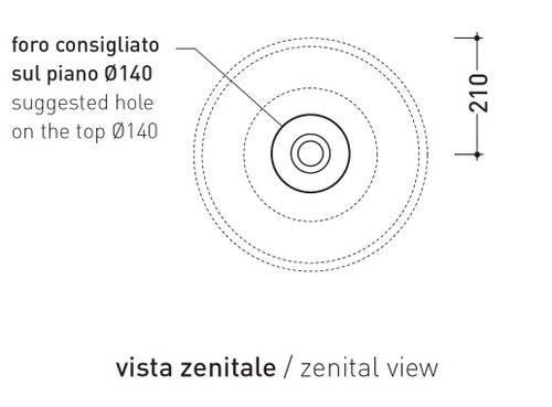 Immagine di Flaminia SALTODACQUA lavabo 42 cm da appoggio, senza troppopieno, colore bianco finitura lucido SD42L