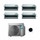 Daikin FDXM-F9 Canalizzabile ultrapiatta R32 Climatizzatore quadri split inverter | unità esterna 6.8 kW unità interne 9000+9000+9000+9000 BTU 4MXM68N+4xFDXM25F9