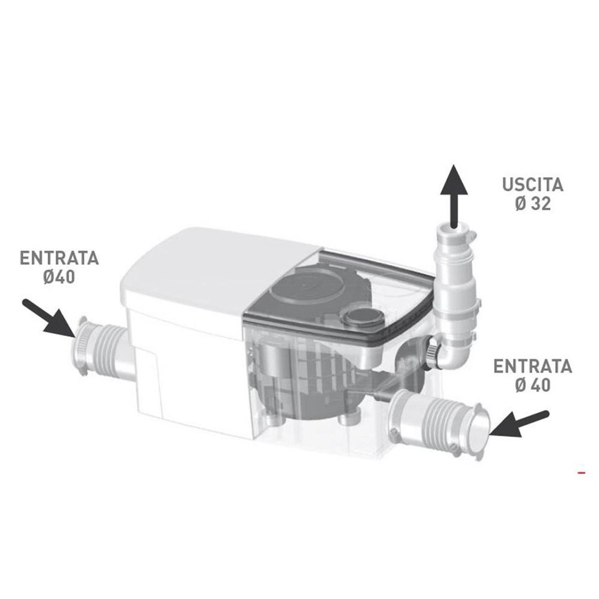 Immagine di SFA SANISHOWER PLUS+ pompa per acque chiare SH+