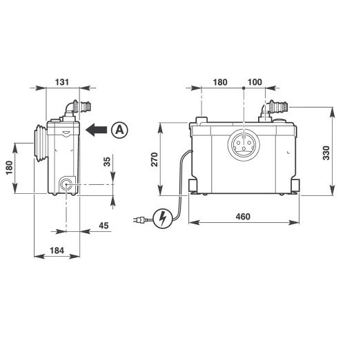 Immagine di SFA SANISLIM trituratore adattabile SSL