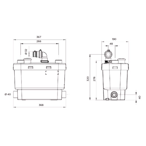 Immagine di SFA SANISPEED PLUS+ pompa per acque chiare  SDS+