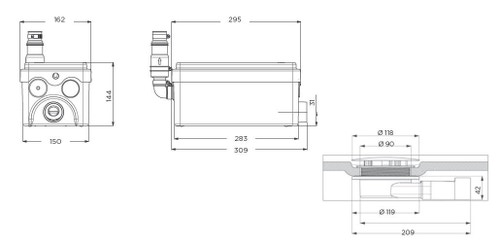 Immagine di SFA SANISHOWER FLAT pompa per acque chiare SHFLAT