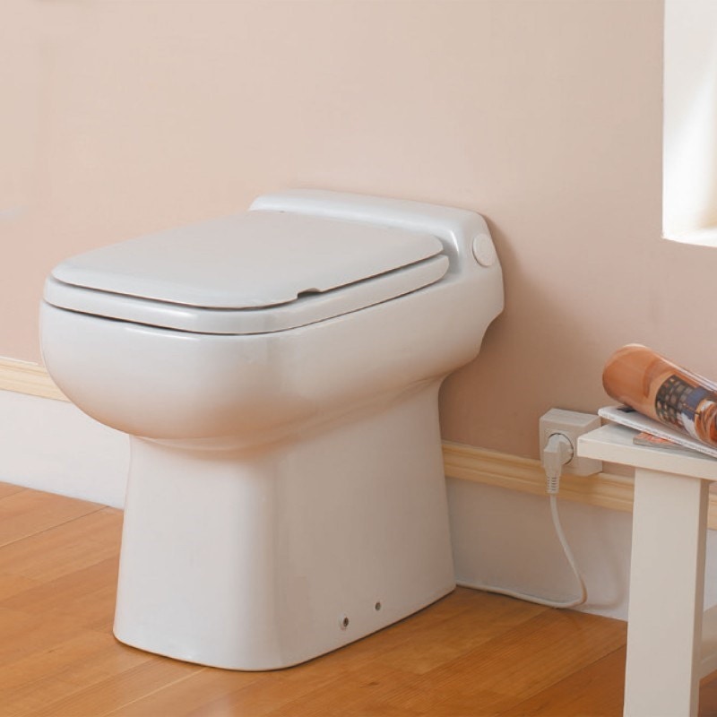 SFA CPTLS SANICOMPACT LUXE SILENCE WC ceramico con trituratore integrato  che permette di scaricare anche un lavabo
