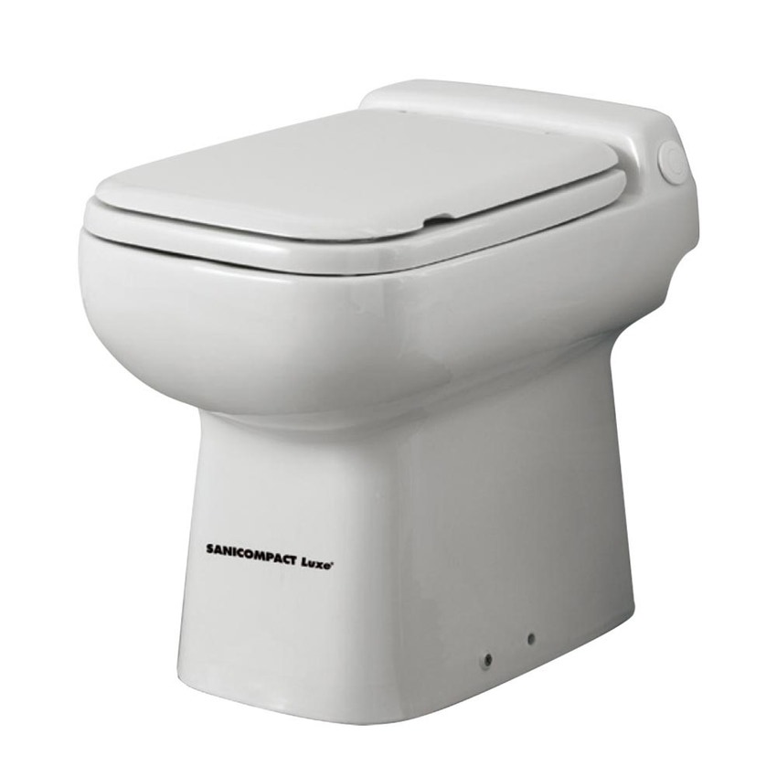 Immagine di SFA SANICOMPACT LUXE SILENCE WC ceramico con trituratore integrato che permette di scaricare anche un lavabo CPTLS
