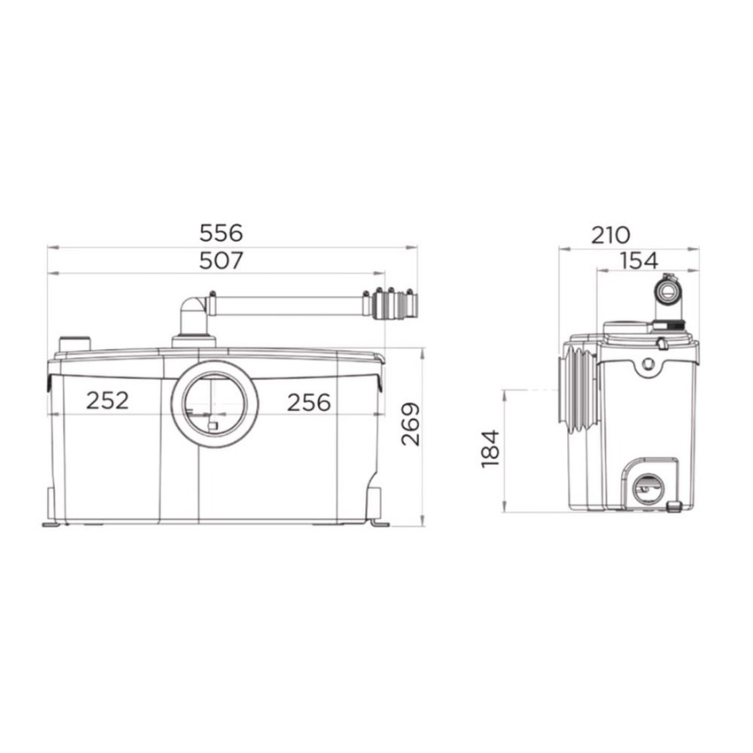 Immagine di SFA SANIBEST PRO trituratore adattabile SBPRO