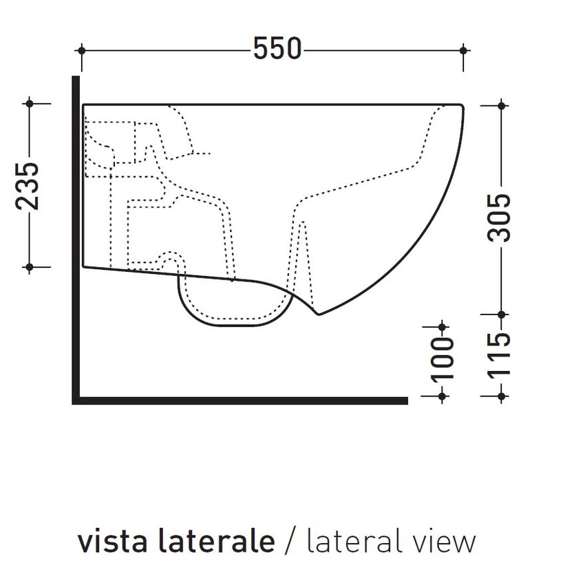 Immagine di Flaminia IO 2.0 vaso sospeso con sistema goclean®, colore bianco finitura lucido IO118G