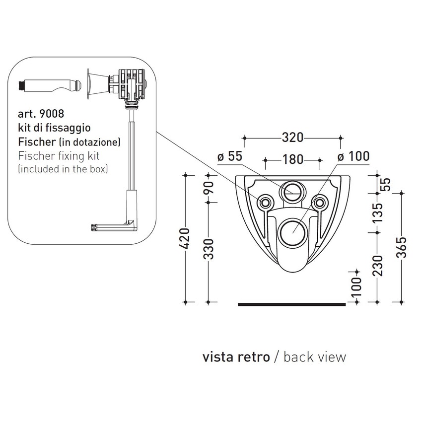 Immagine di Flaminia IO 2.0 vaso sospeso con sistema goclean®, colore bianco finitura lucido IO118G