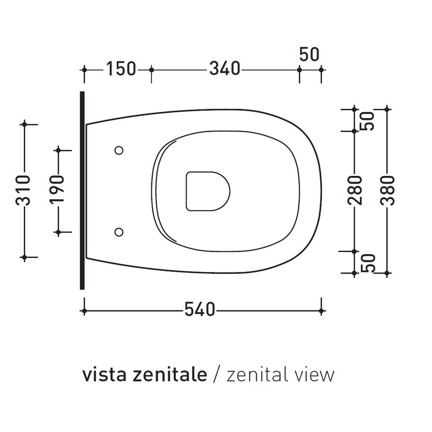 Immagine di Flaminia BONOLA vaso sospeso con sistema goclean®, senza sedile, colore bianco latte finitura opaco BN118GLAT